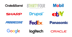 A conglomeration of logos.