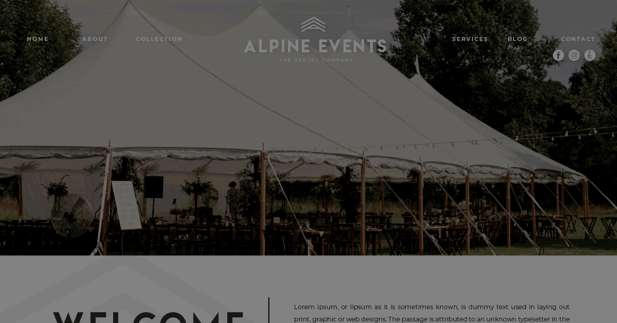 Scrolling Alpine Website