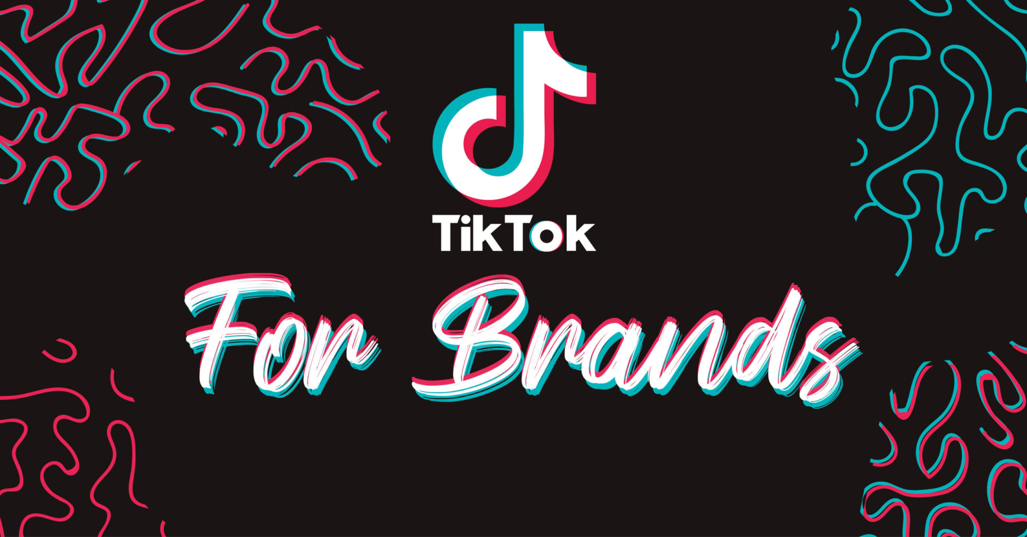 The TikTok logo sits on top of text that reads, "for Brands."